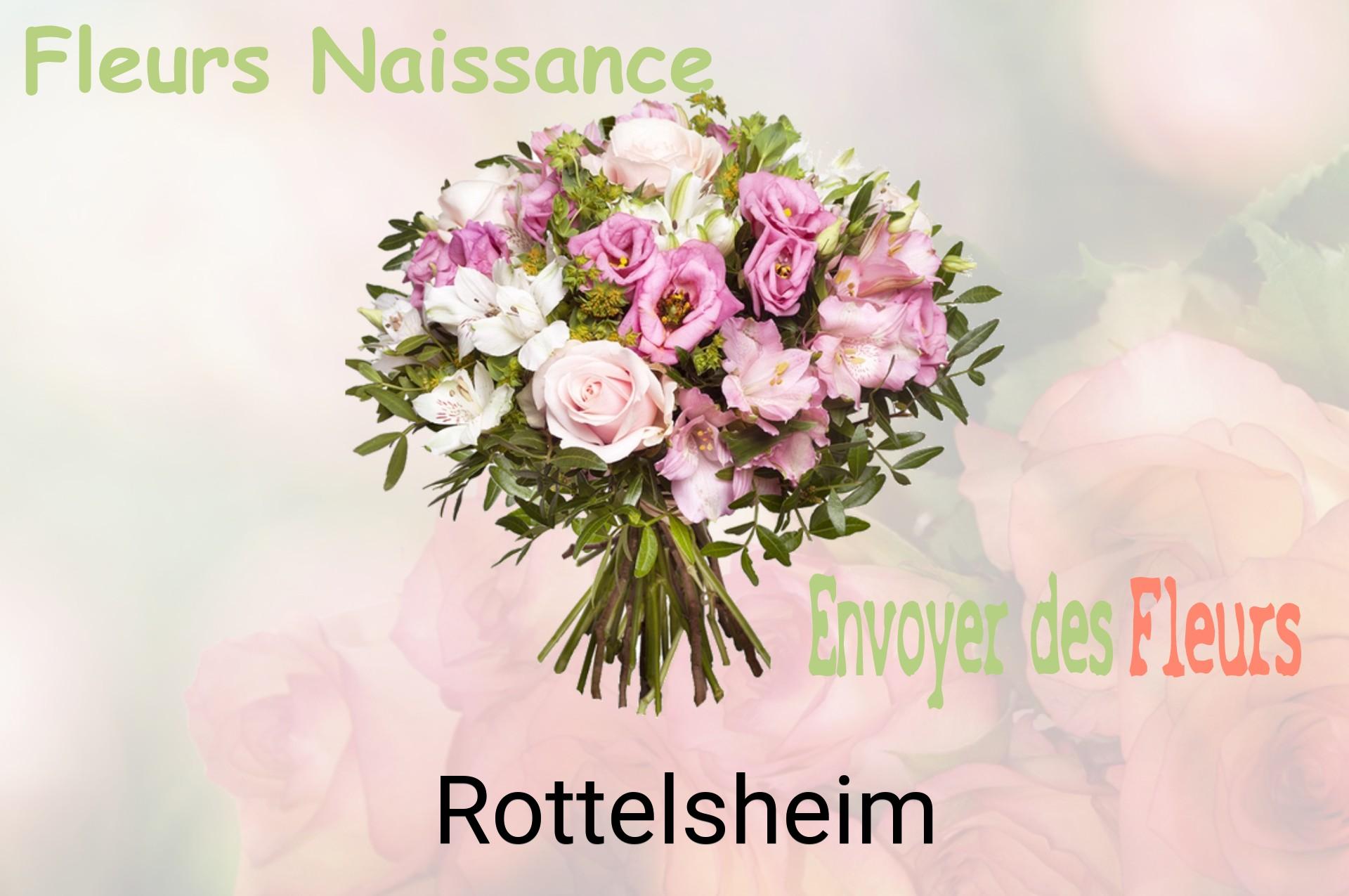Bouquet de fleurs de naissance livré à Rottelsheim